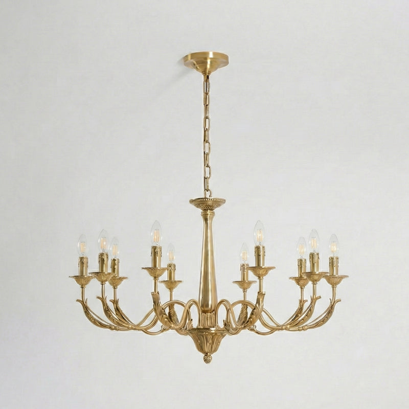 Candle Brass Chandelier