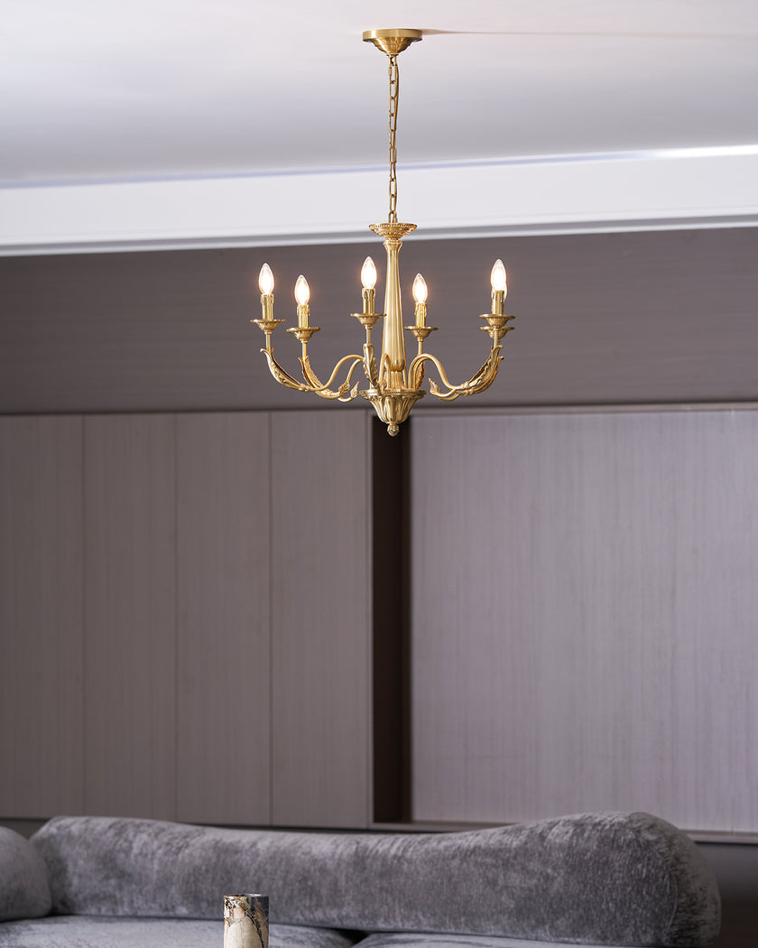 Candle Brass Chandelier