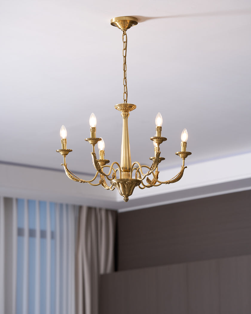 Candle Brass Chandelier