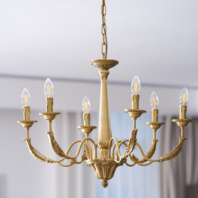 Candle Brass Chandelier