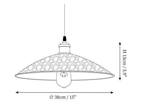 Canopy Pendant Light — Dimension drawings 1