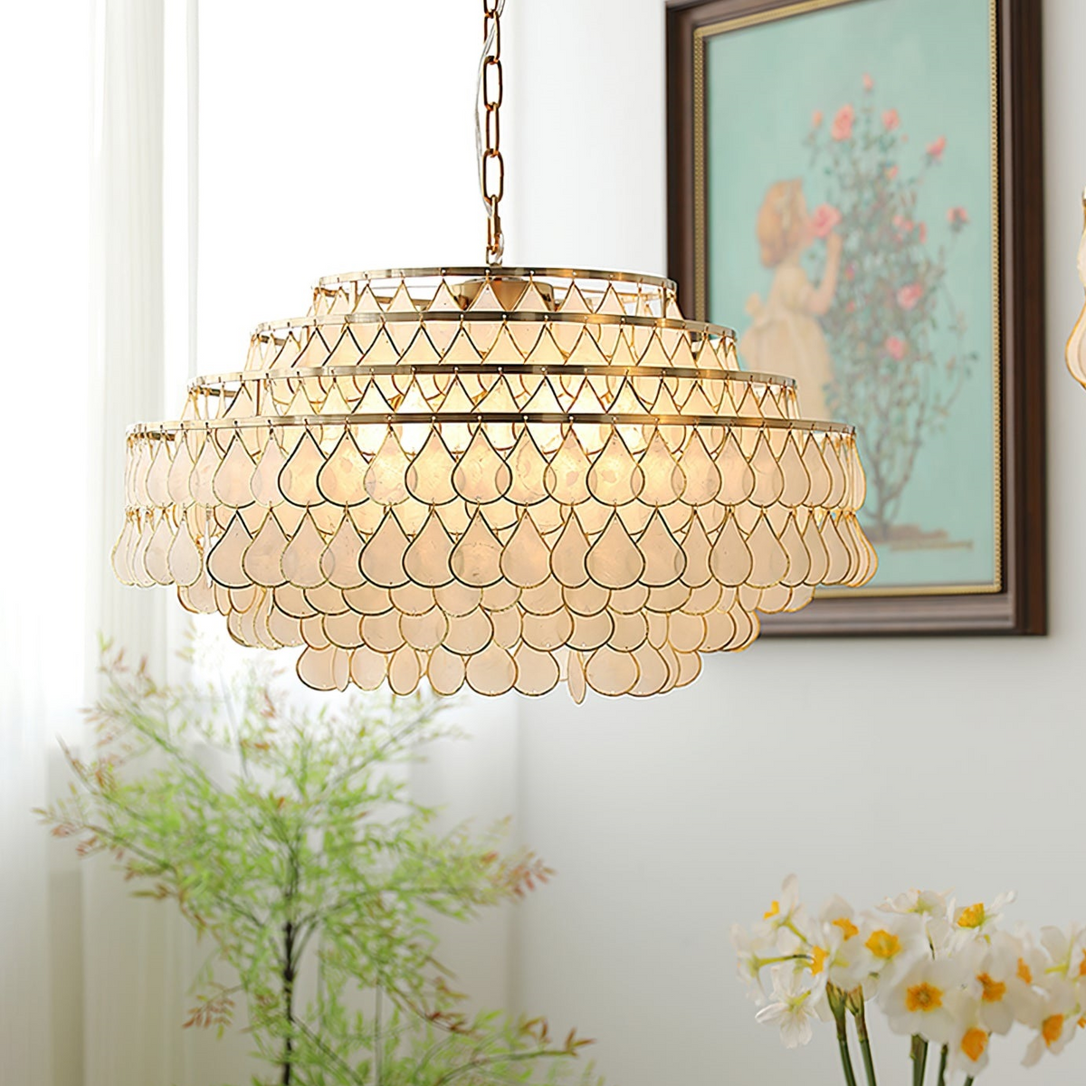 Capiz Chandelier – detail 2
