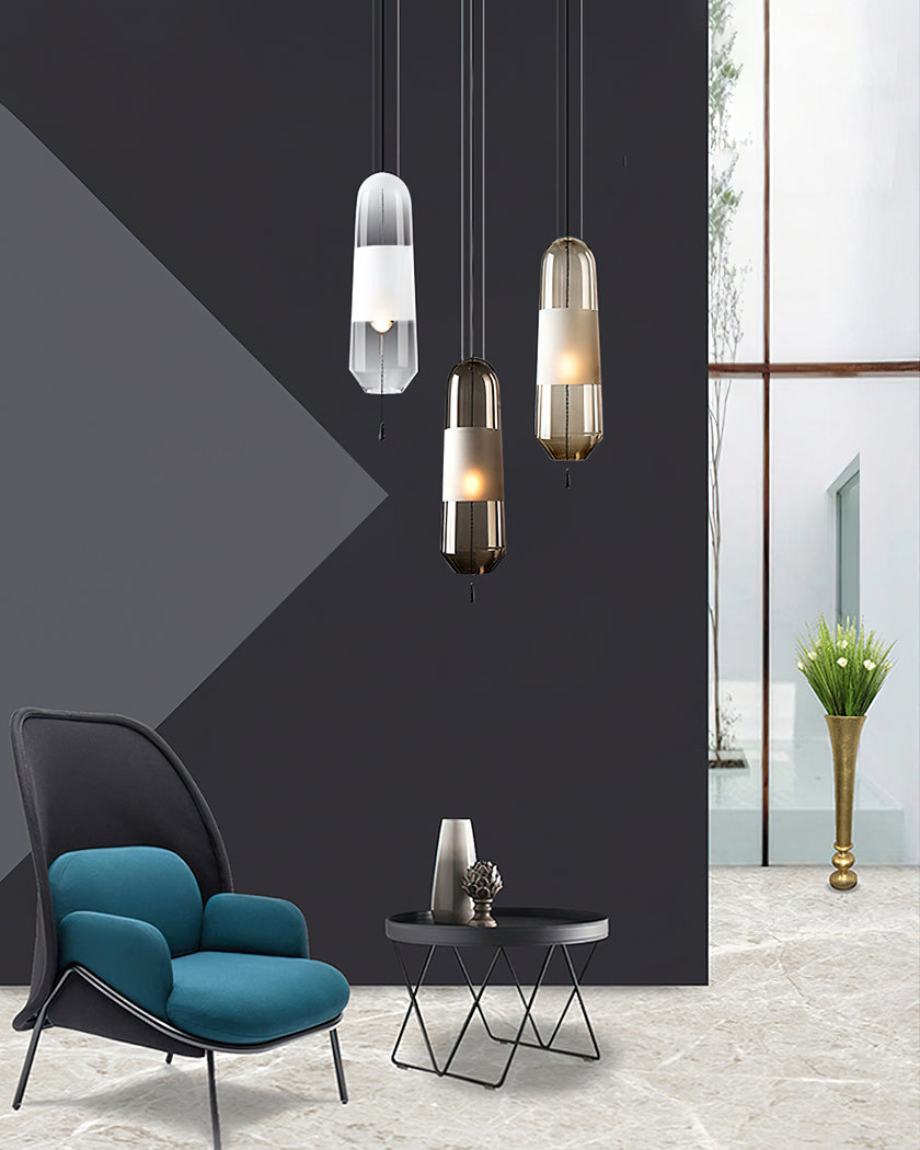 Capsule Glass Pendant Light