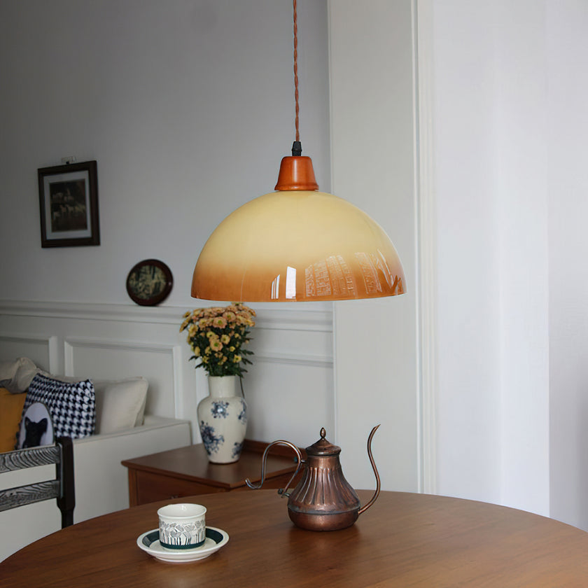 Caramel Glass Retro Pendant Lamp