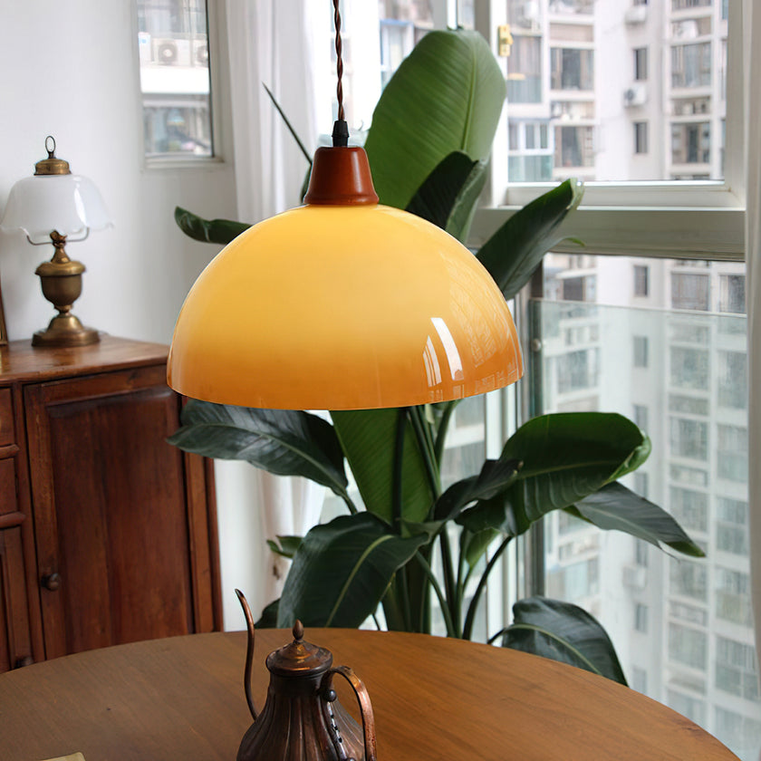 Caramel Glass Retro Pendant Lamp