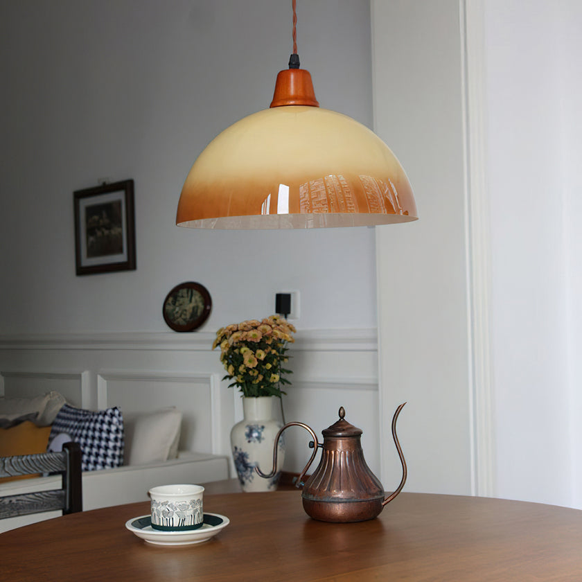 Caramel Glass Retro Pendant Lamp