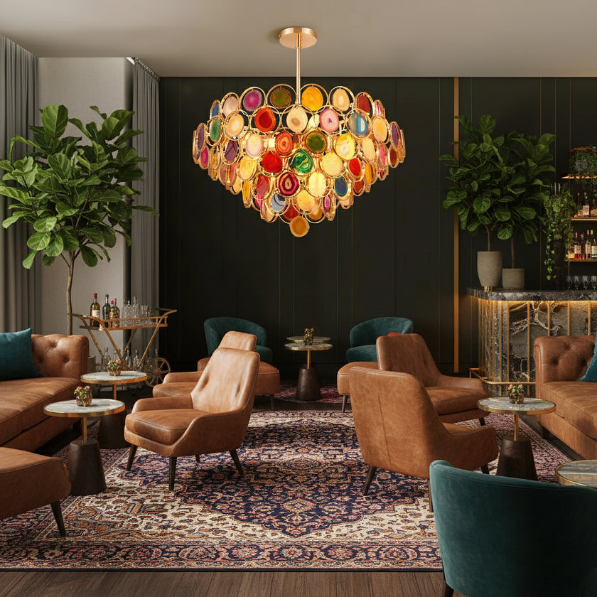 Carneool kroonluchter