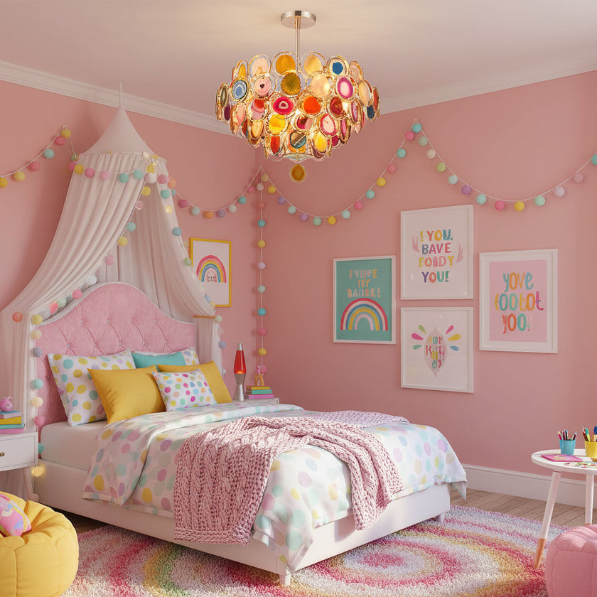 Lustre en cornaline