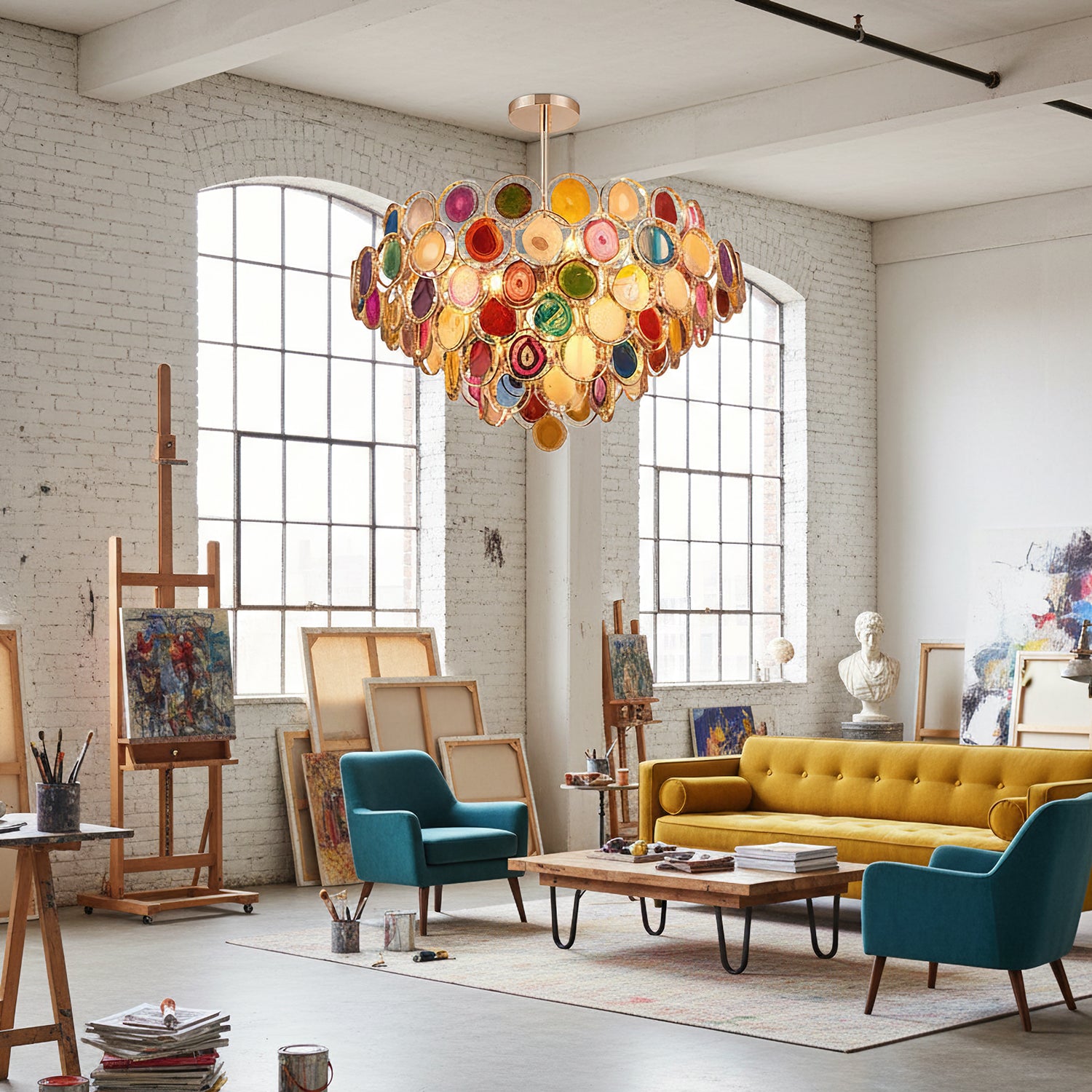 Carnelian Chandelier – Crystal Agate | Mooijane