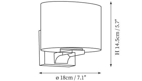 Casson Wall Lamp — Dimension drawings 1