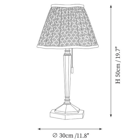 Catenia tafellamp — Dimensioentekeningen 1