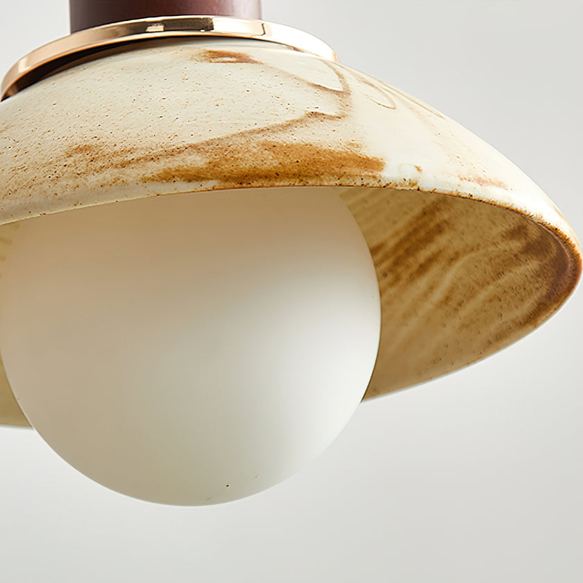 Ceramic Cup Lid Pendant Light