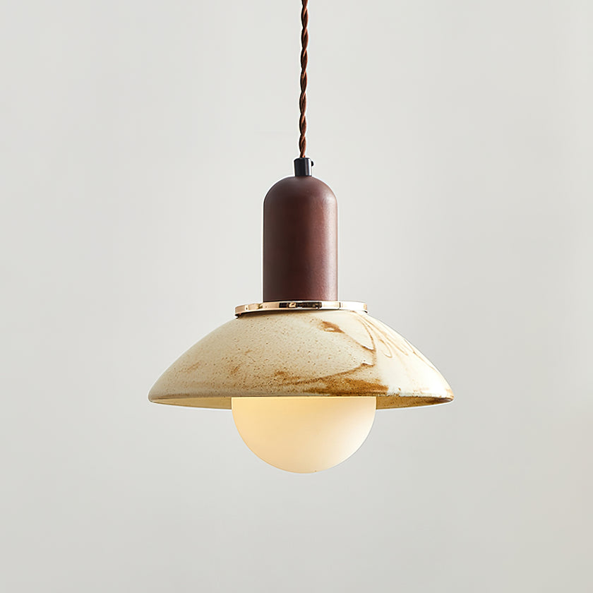 Ceramic Cup Lid Pendant Light