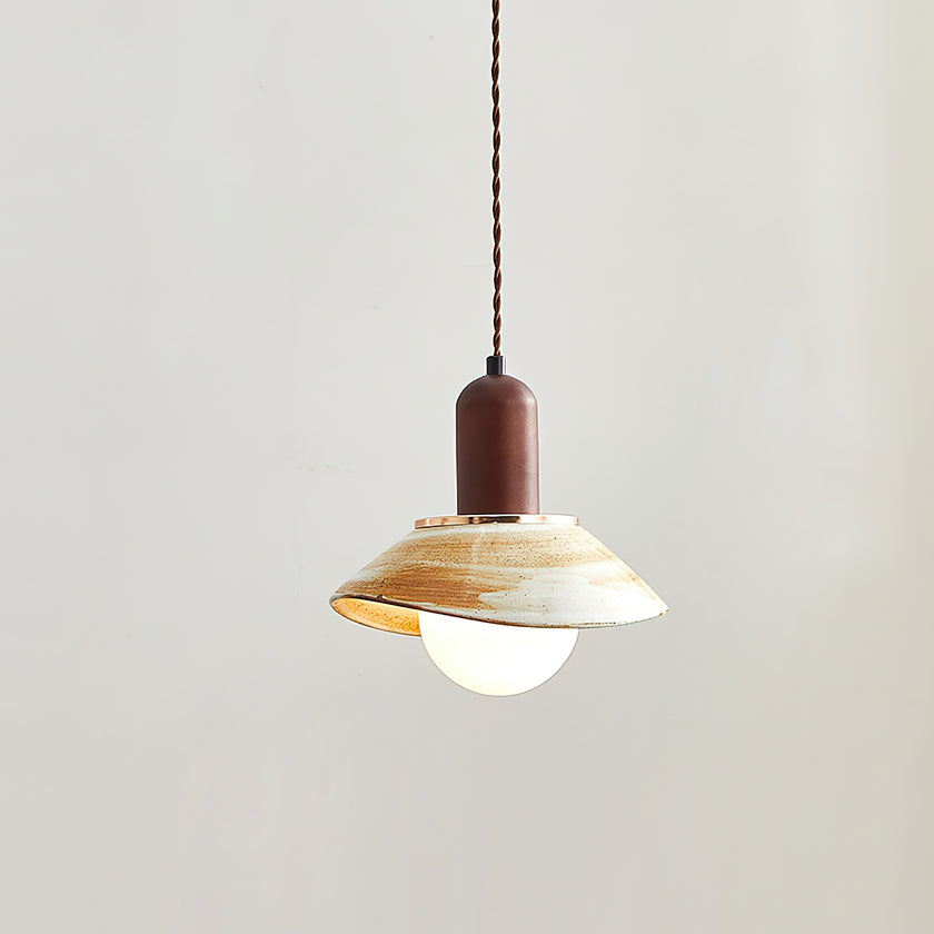 Ceramic Cup Lid Pendant Light