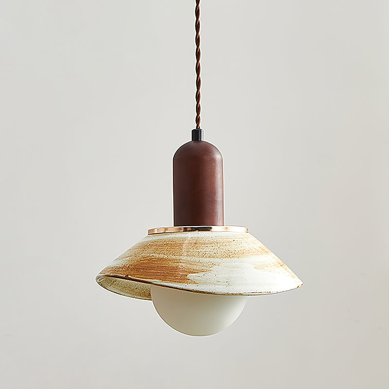 Ceramic Cup Lid Pendant Light