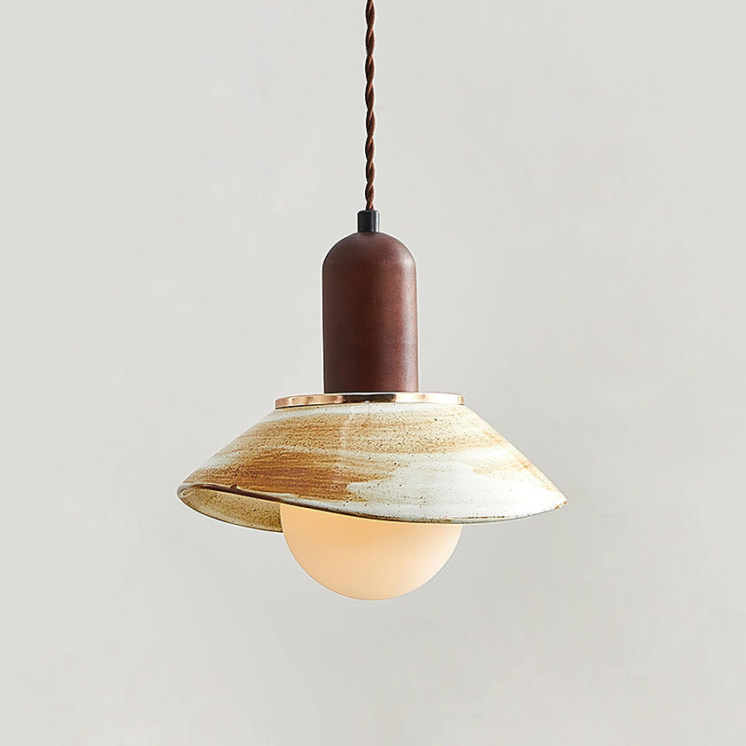 Ceramic Cup Lid Pendant Light