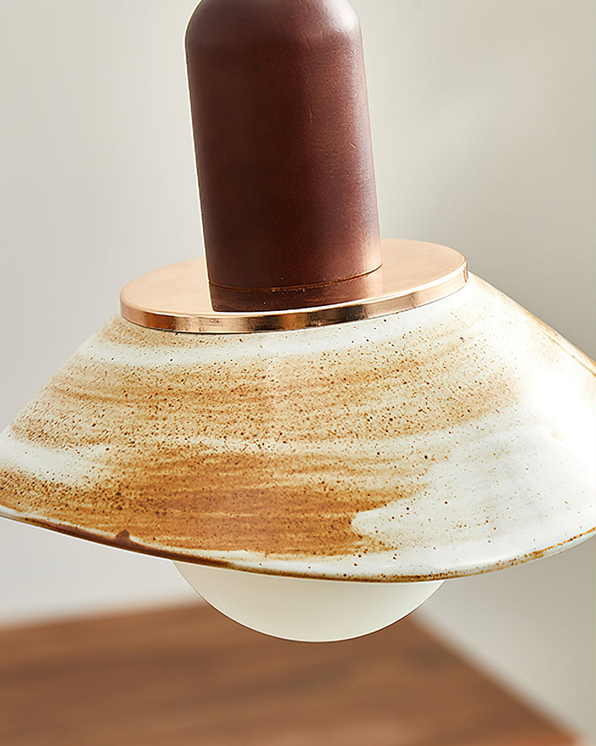 Ceramic Cup Lid Pendant Light