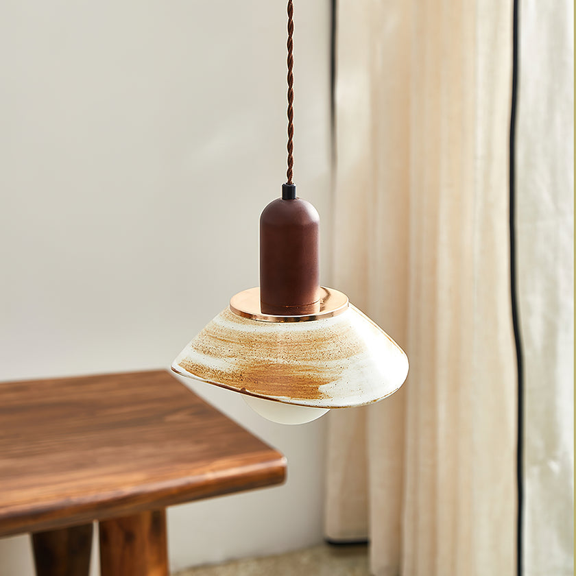 Ceramic Cup Lid Pendant Light