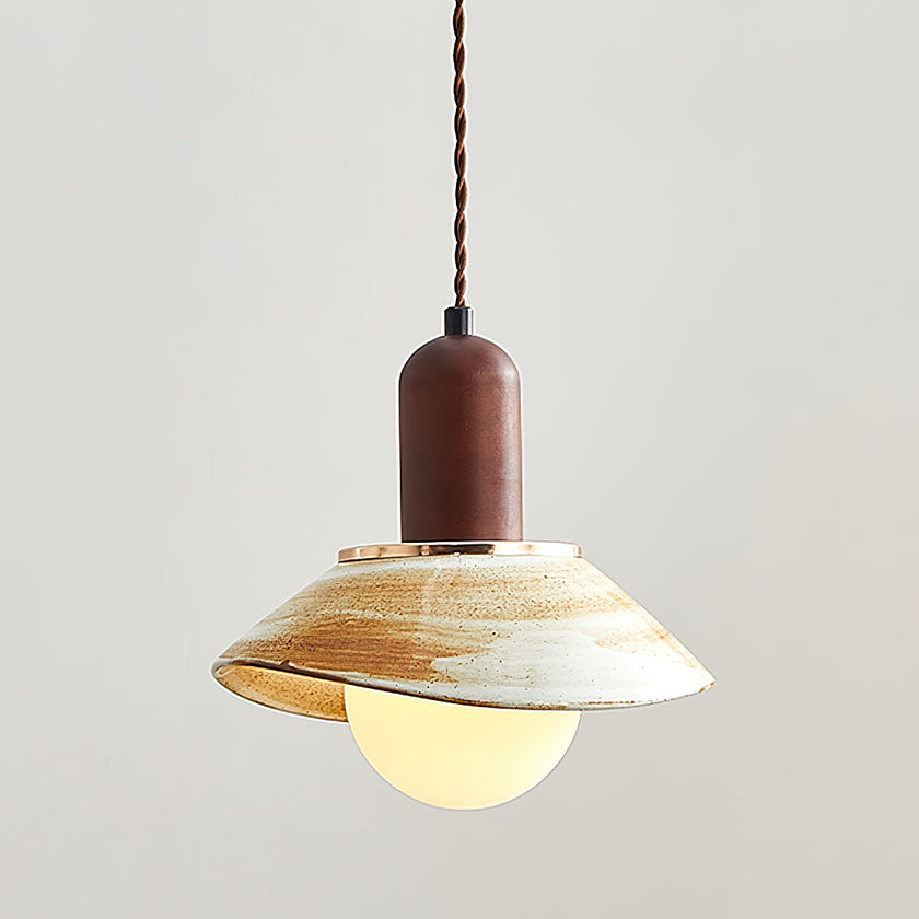 Ceramic Cup Lid Pendant Light