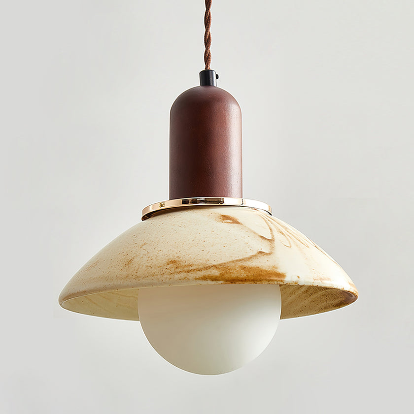 Ceramic Cup Lid Pendant Light