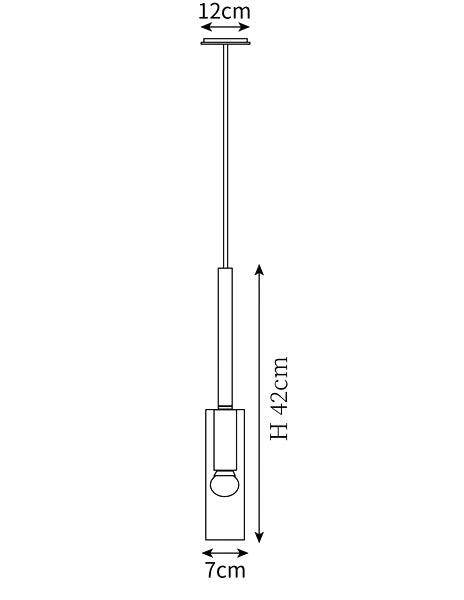 Charlot Pendant Light — Disegni dimensionali 1