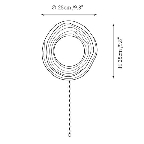 Circina Wall Sconce — Dimension drawings 1