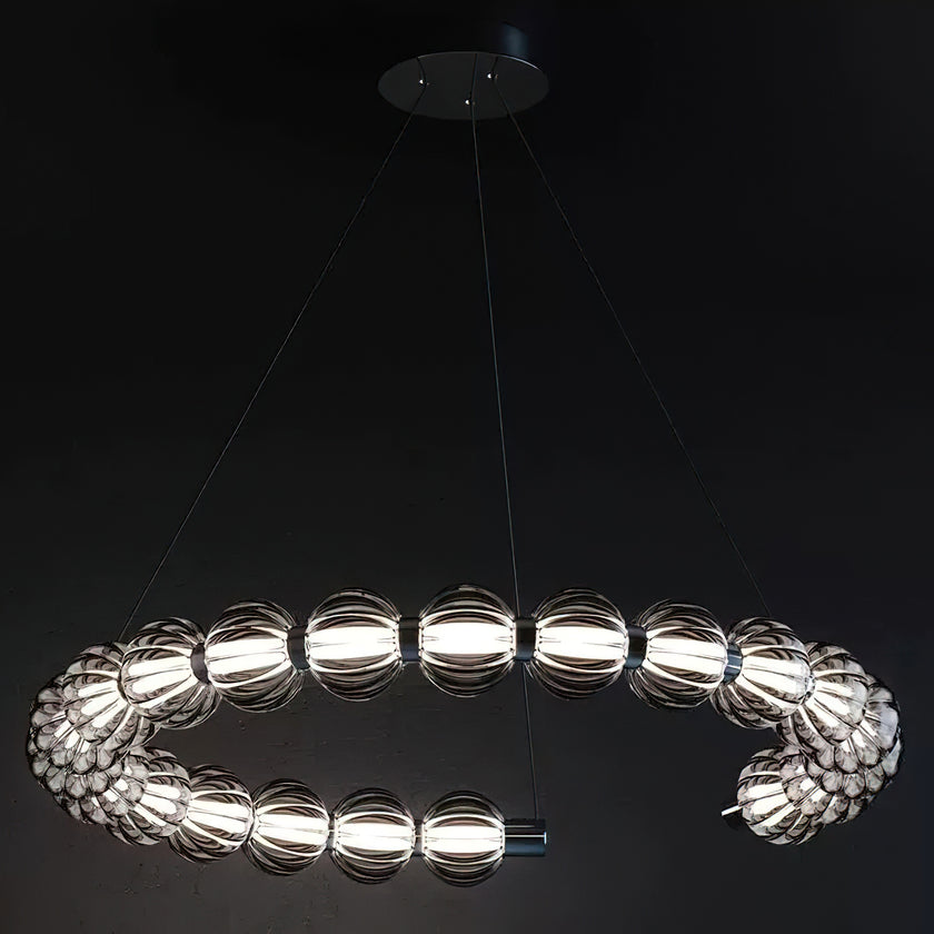 Circular Ring Pearl Chandelier