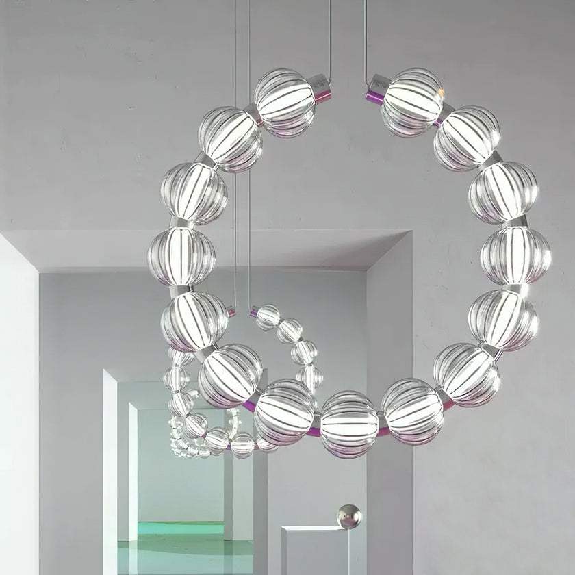 Circular Ring Pearl Chandelier