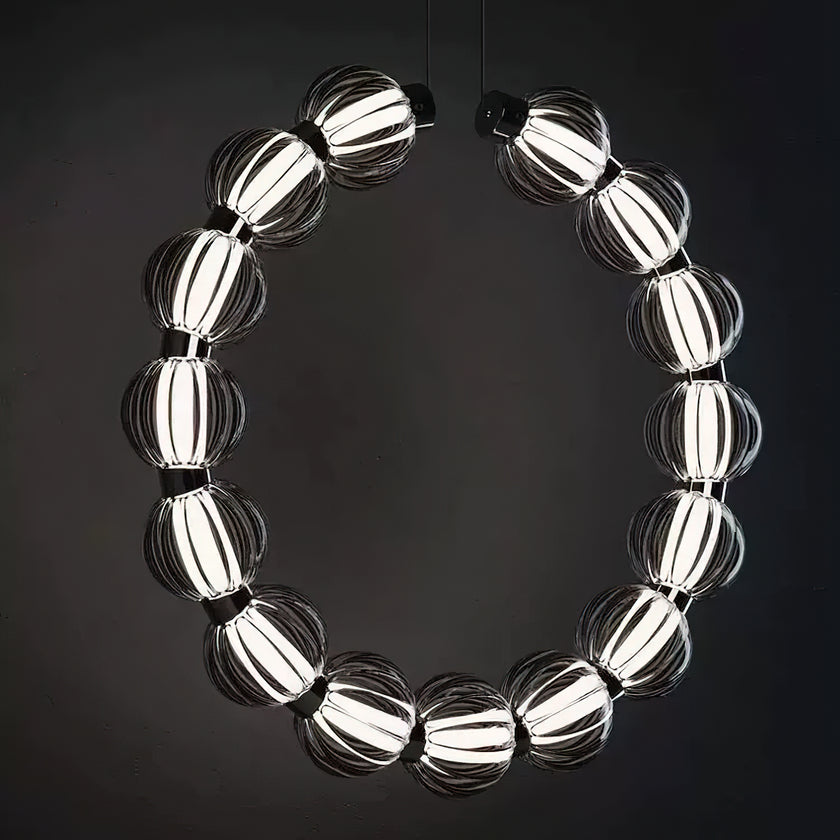 Circular Ring Pearl Chandelier