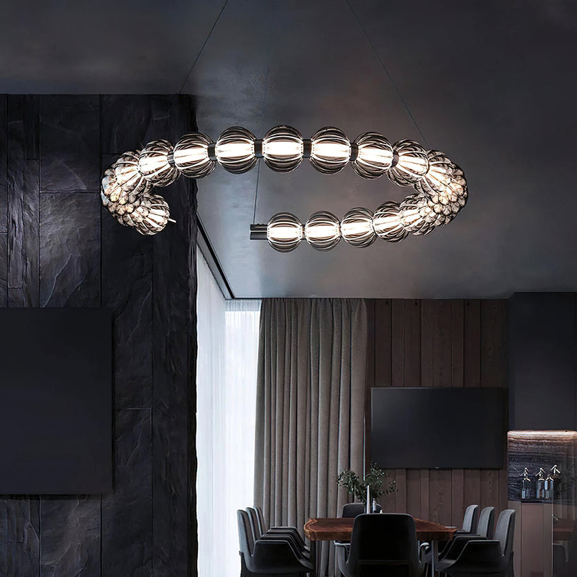 Circular Ring Pearl Chandelier