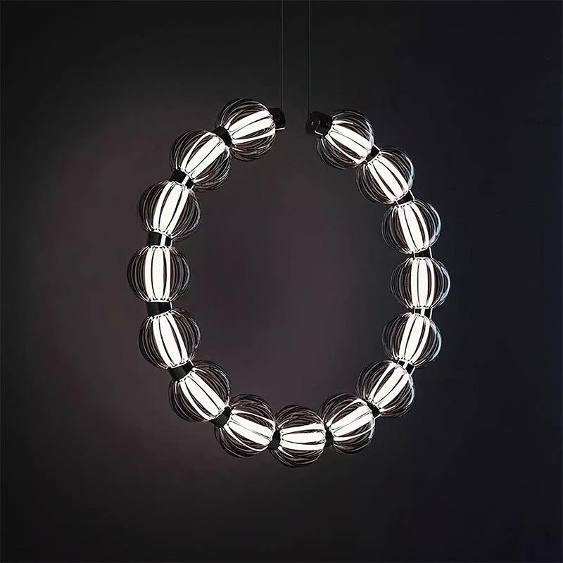 Circular Ring Pearl Chandelier