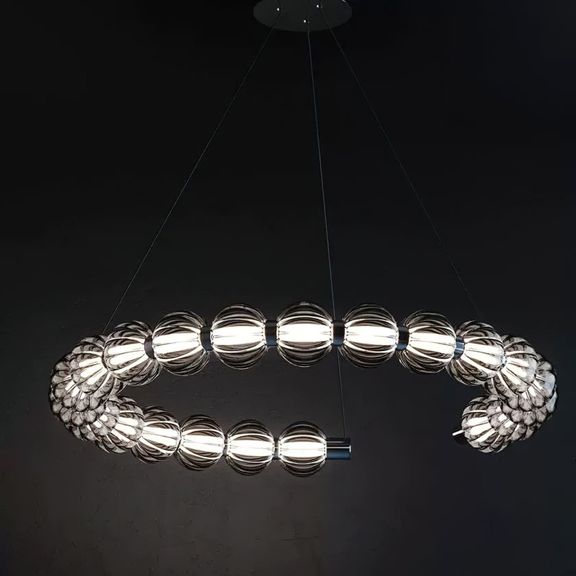 Circular Ring Pearl Chandelier