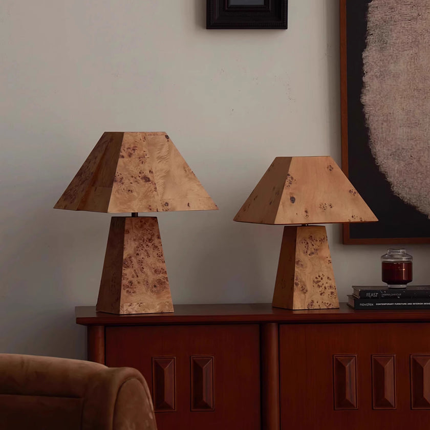 Clburl Burl Wood Table Lamp