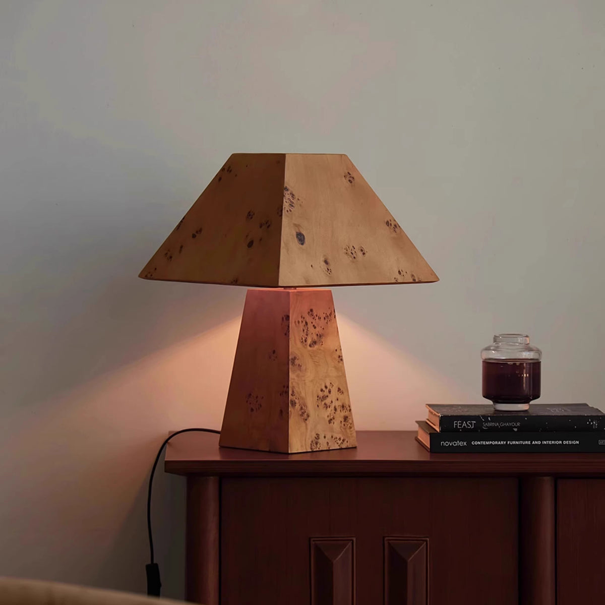 Clburl Burl Wood Table Lamp – detail 2