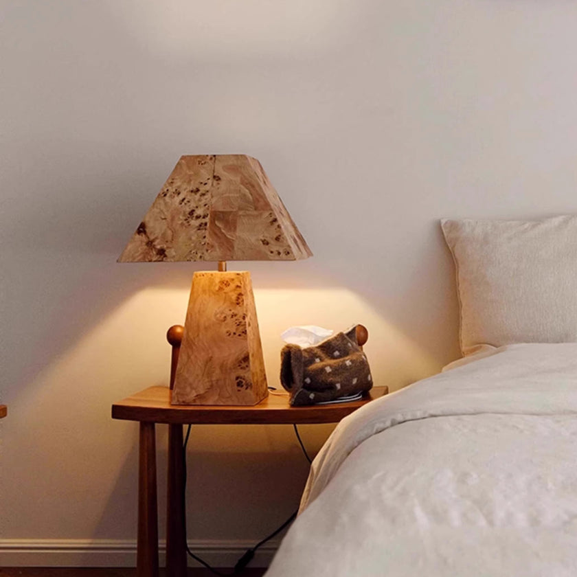 Clburl Burl Wood Table Lamp