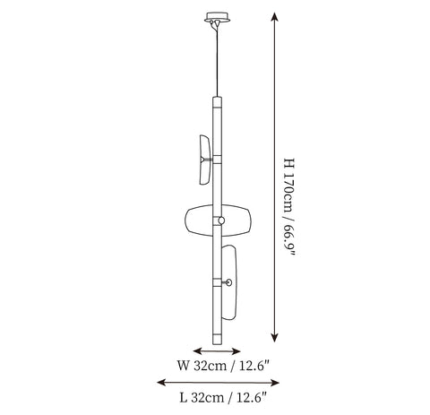 Colorful Hanglamp — Dimensioentekeningen 2