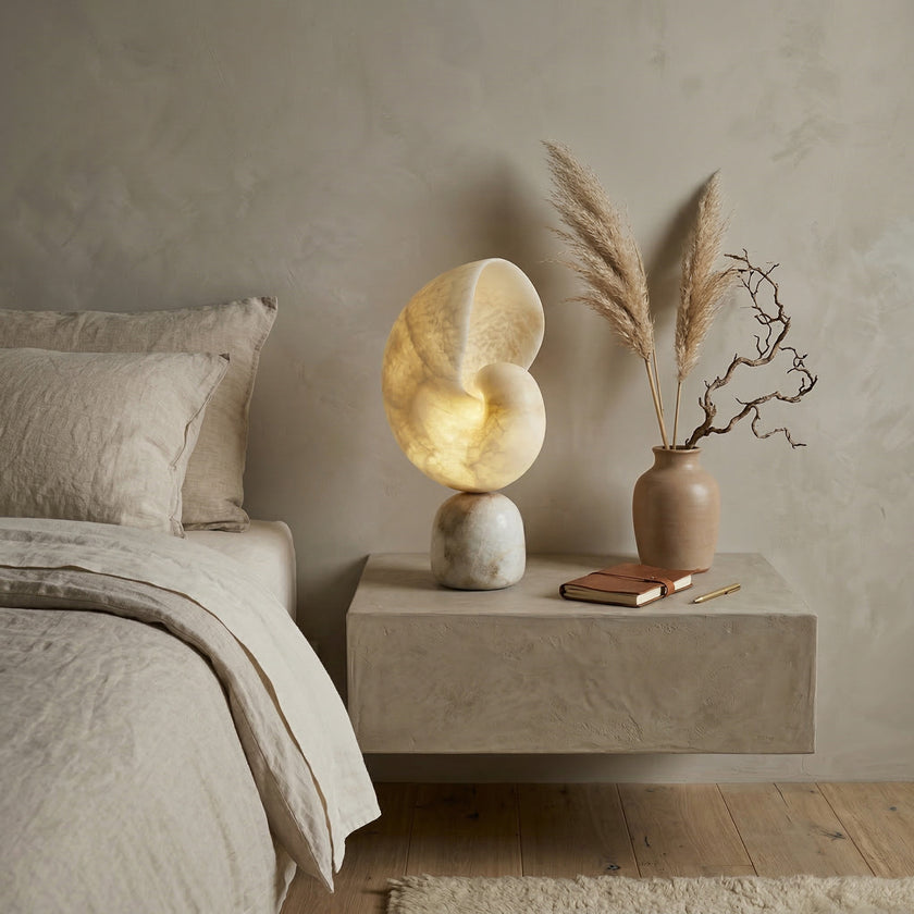 Conch Alabaster Table Lamp