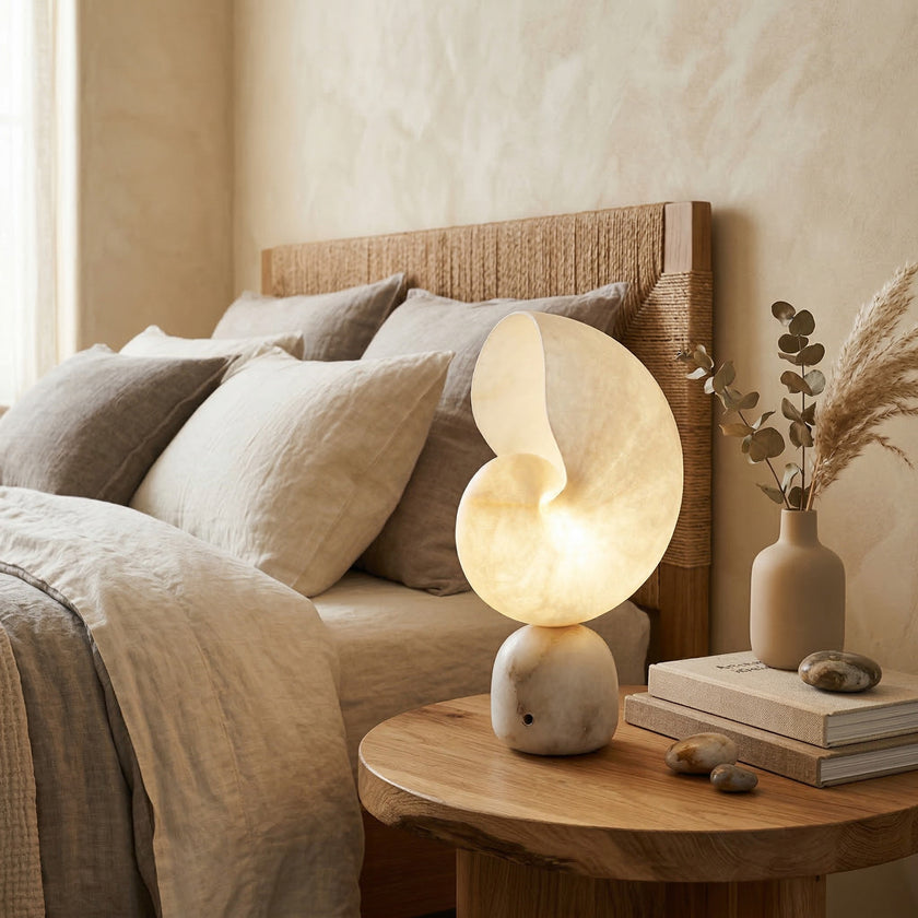 Conch Alabaster Table Lamp
