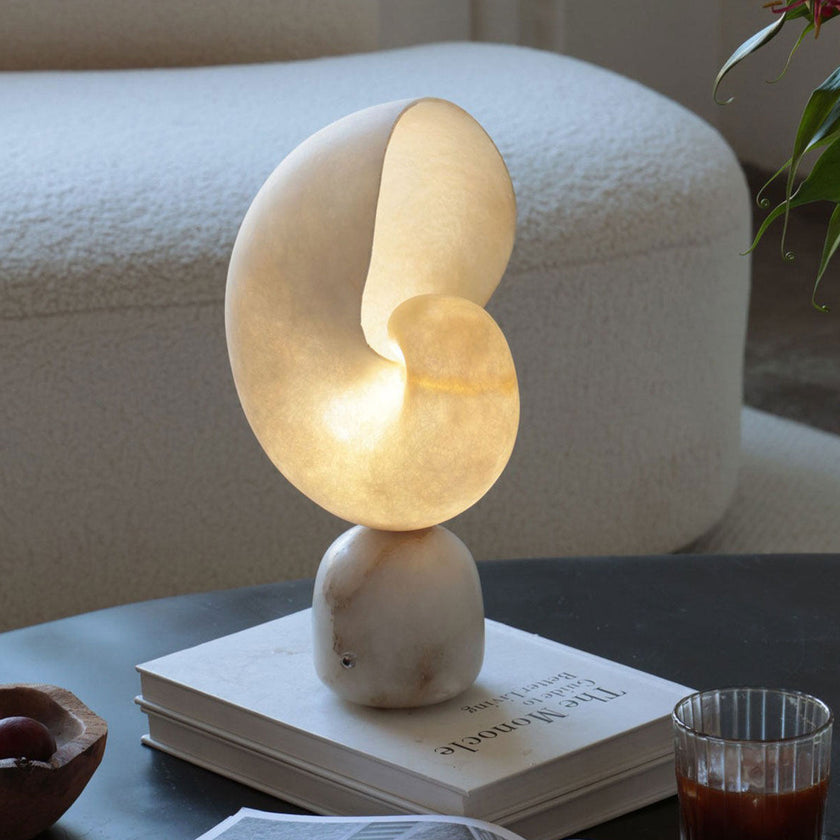 Conch Alabaster Table Lamp