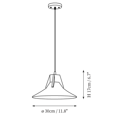 Lampe Suspendue Cone Island — Plans de dimensions 2