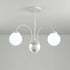 Cream Glass Ball  Chandelier