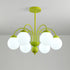 Cream Glass Ball  Chandelier