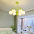 Cream Glass Ball  Chandelier