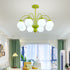 Cream Glass Ball  Chandelier