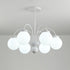 Cream Glass Ball  Chandelier