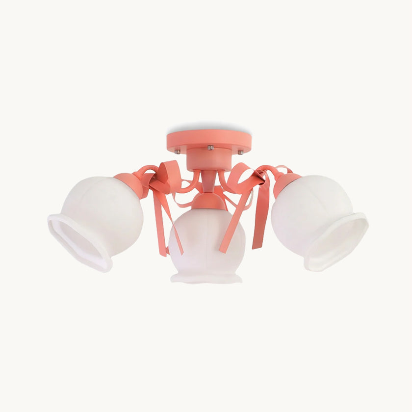 Cream Glass Bud Ceiling lamp