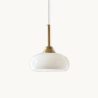 Cream Glass Pendant Lamp