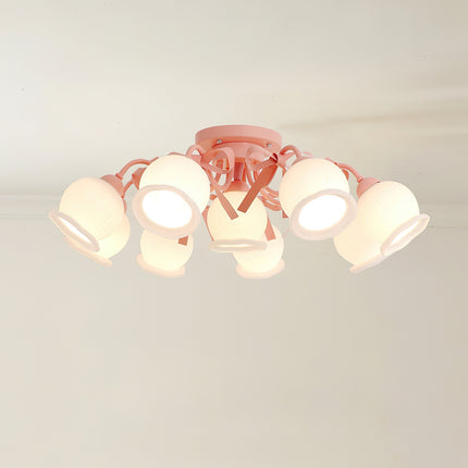 Cream Glass Bud Ceiling lamp