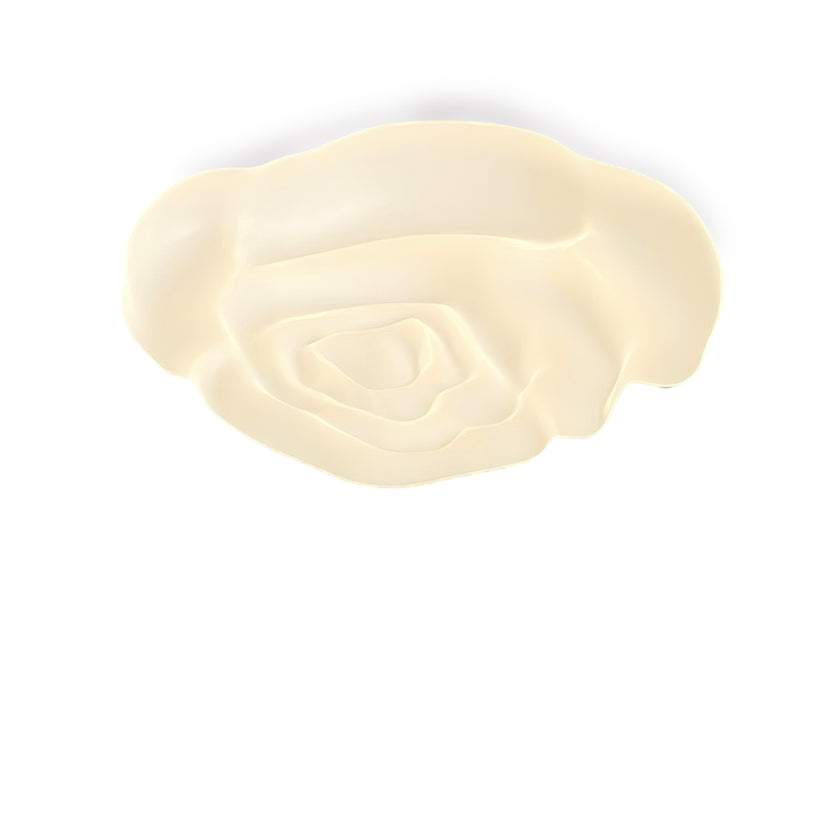 Cream Rose Acrylic Ceiling Lamp