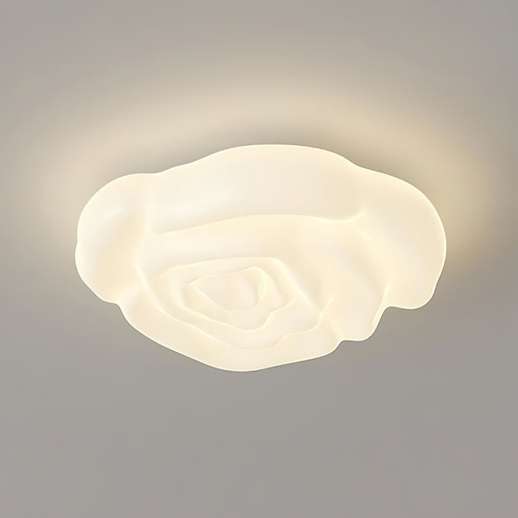 Cream Rose Acrylic Ceiling Lamp